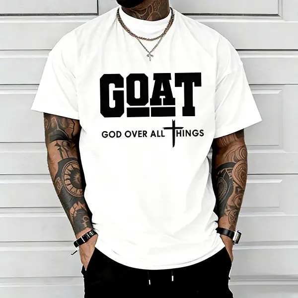 Men's Printed T-Shirt — 100% Pure Cotton, Loose-Fit, Streetwear Style, Short Sleeve