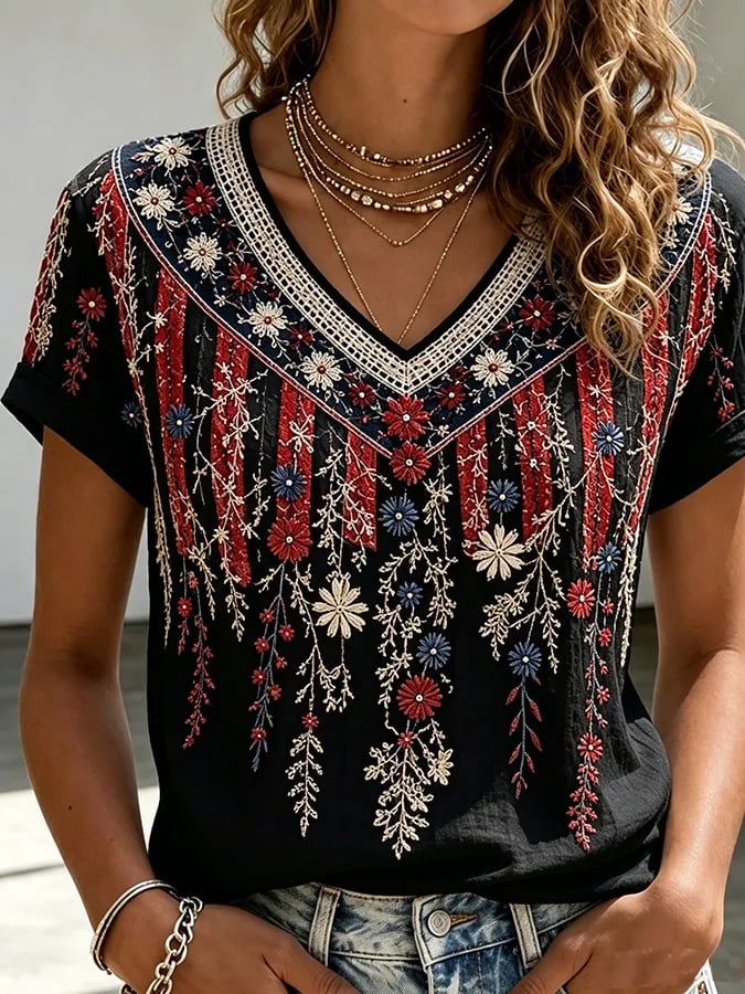 Women's Casual Printed Top