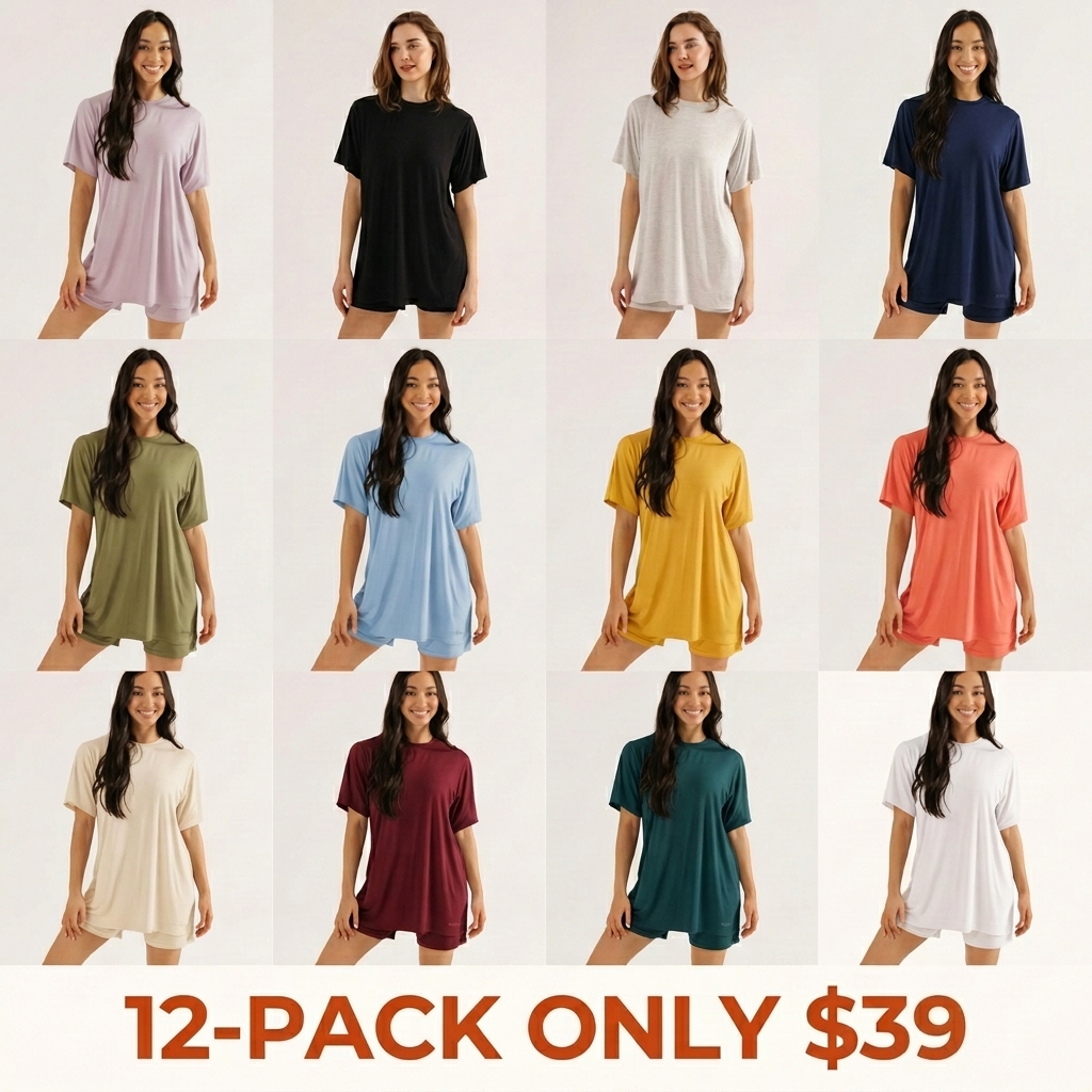 Cool-Touch Comfort Sleepwear Set — Ultra-soft, cooling pajamas; breathable summer loungewear