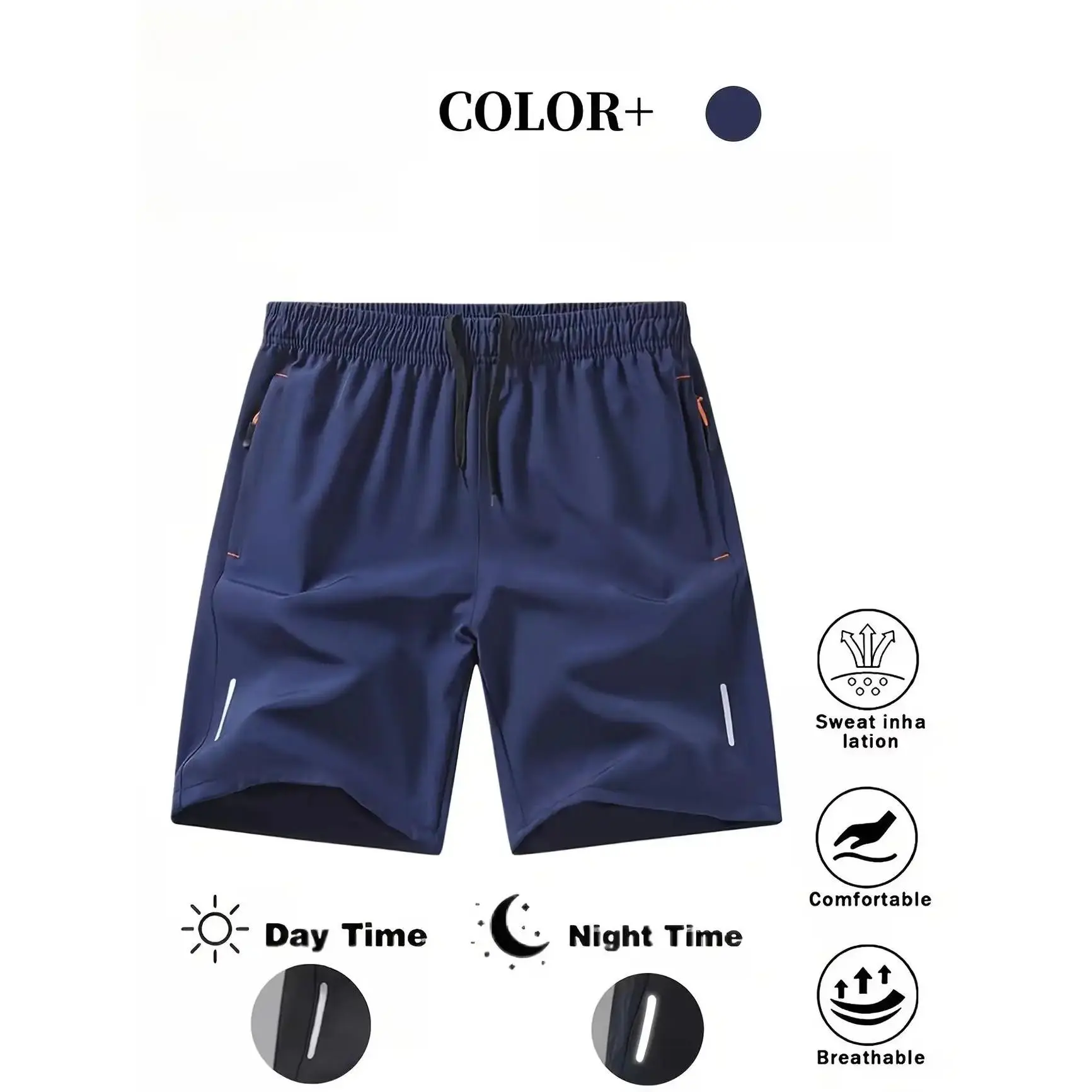 Men's 5-Pack Dry-Fit Gym Shorts Comfortable & Breathable