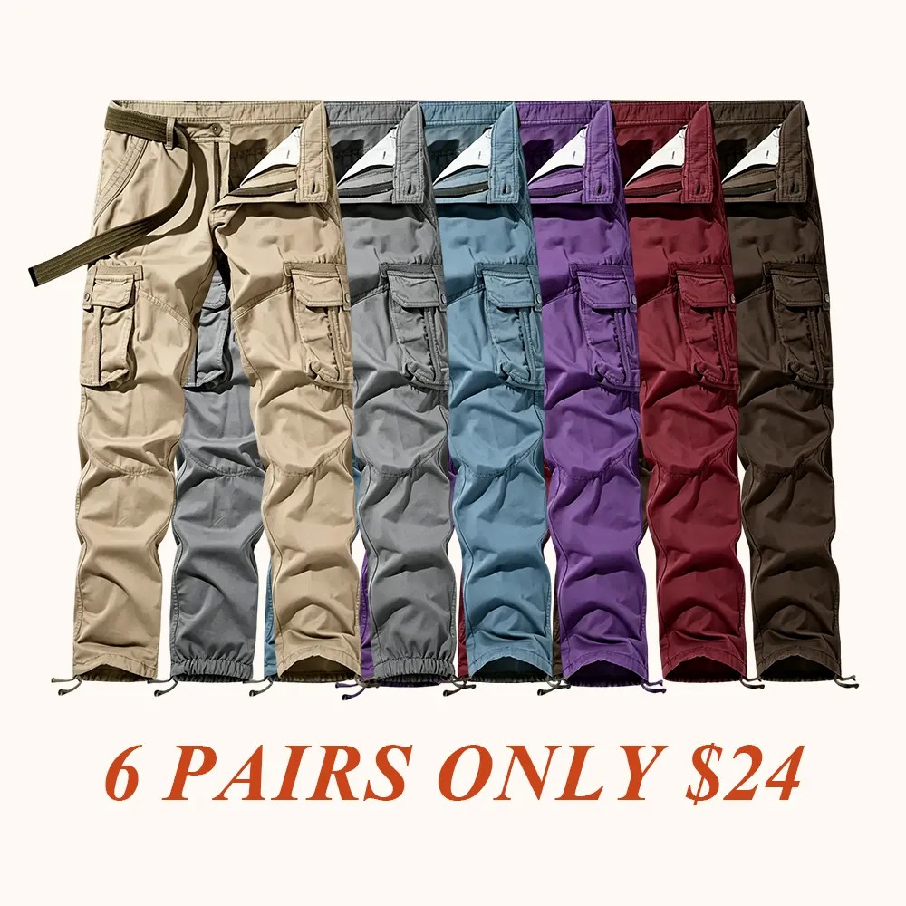 Workwear pants for spring and autumn, men's fashion trend pants