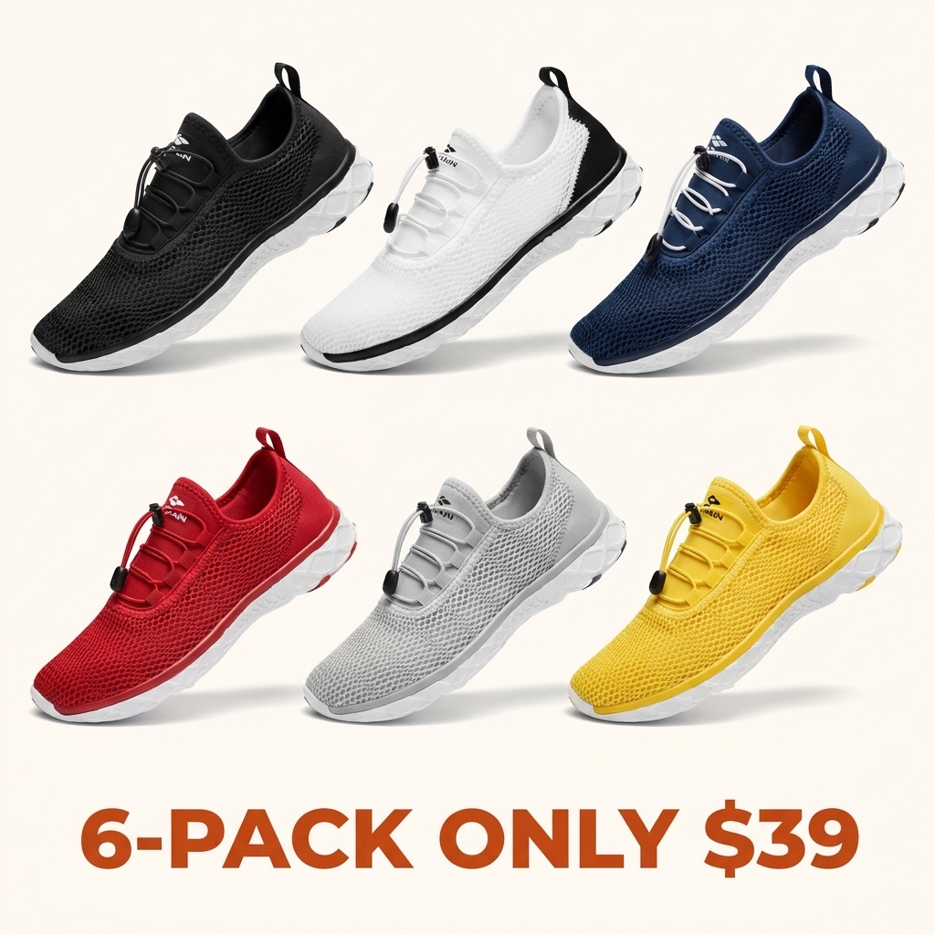 Men's Lightweight Breathable Water Shoes
