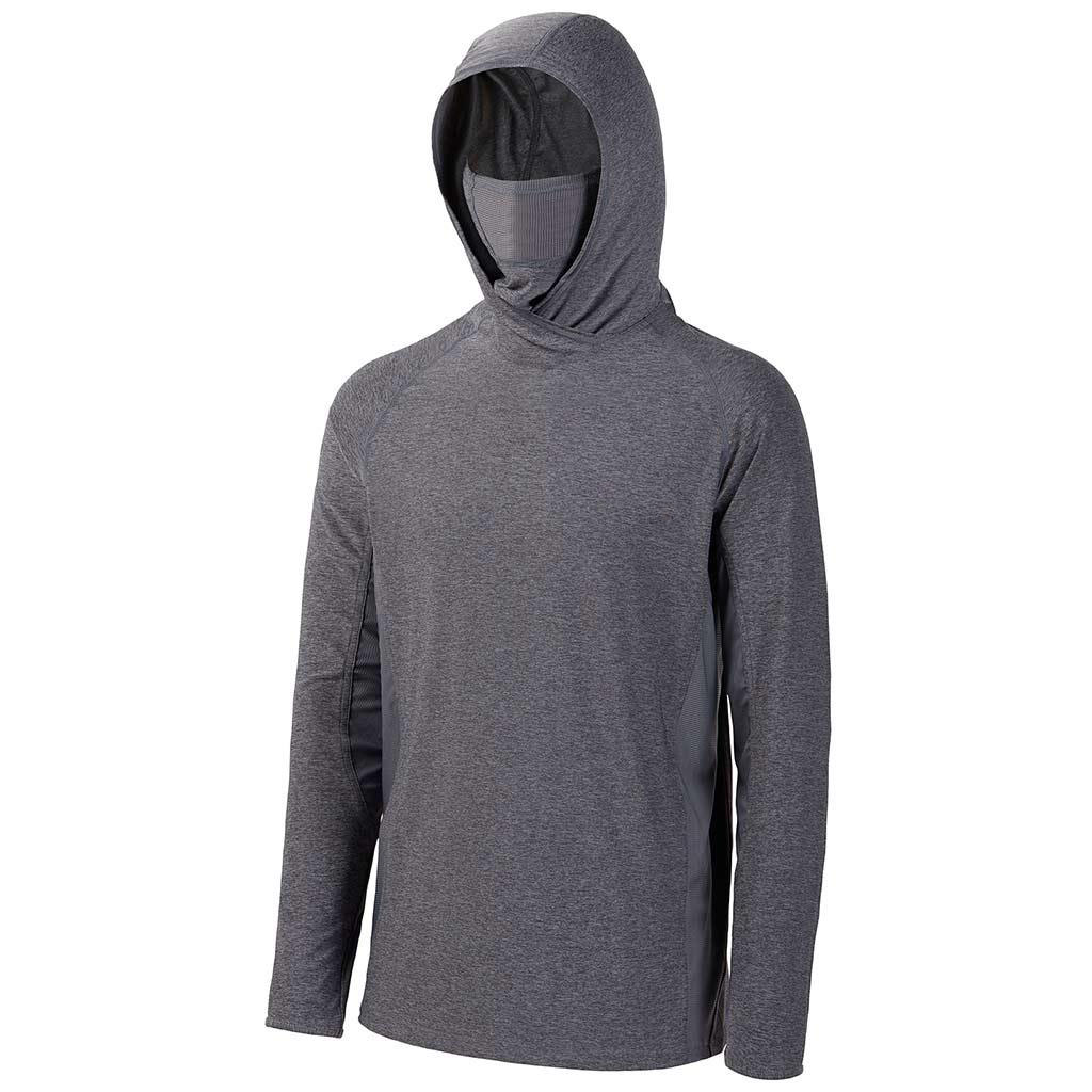 Men’s UPF 50+ Long Sleeve Fishing Hoodie with UV Neck Gaiter
