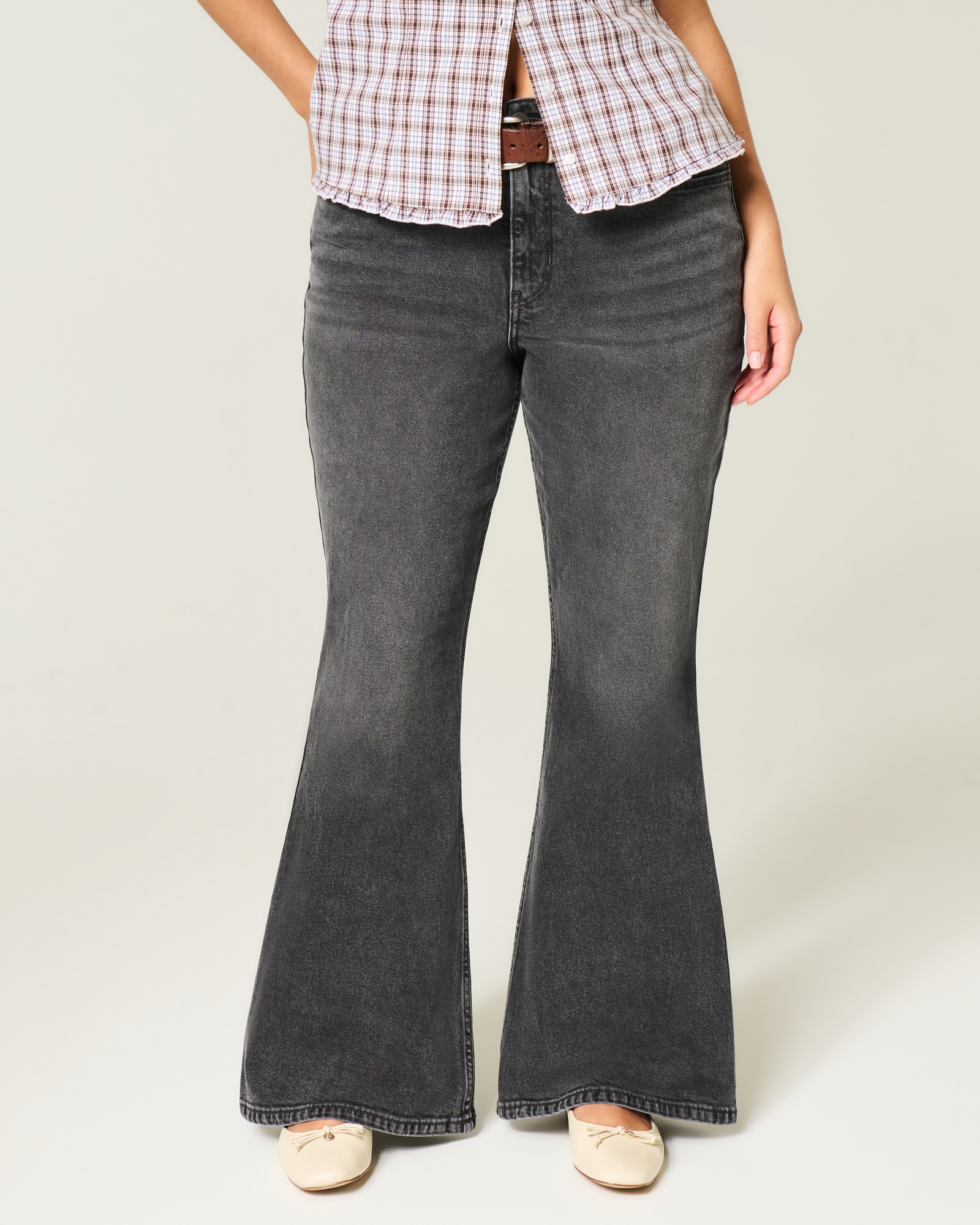 Curvy High-Rise Dark Wash Flare Jeans
