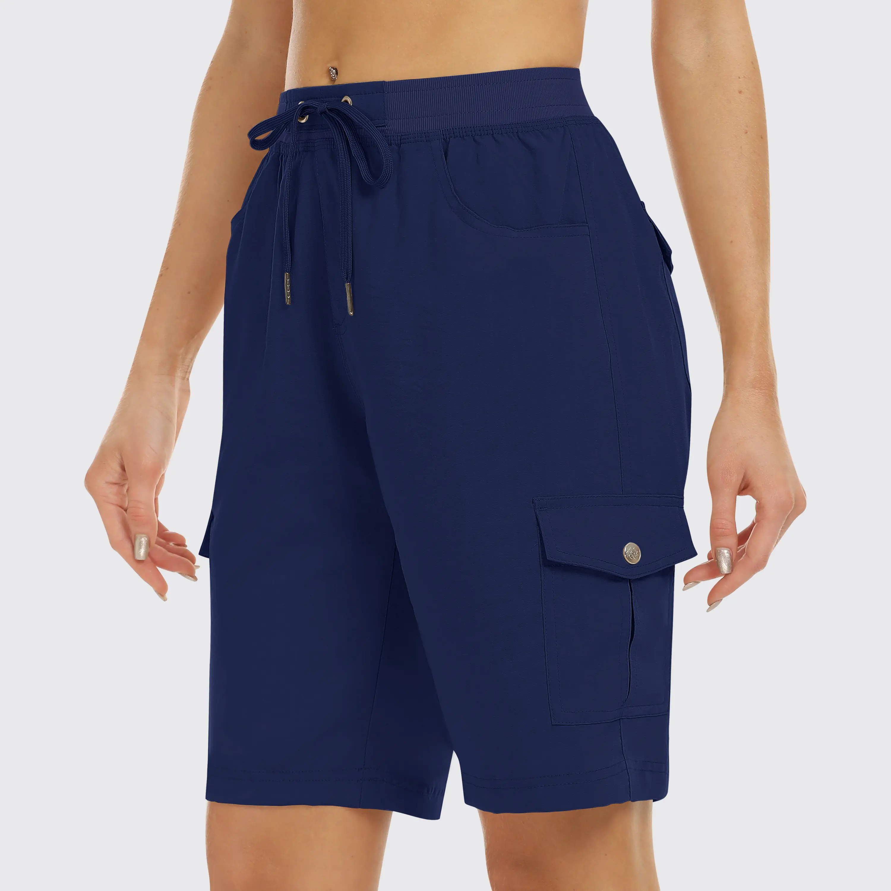 💥Exclusive Price -Women's Elastic Waist Quick-Dry Outdoor Shorts with Multi-Pockets