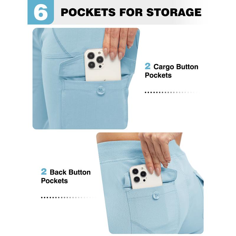 Women's Quick-Dry Hiking Capris with 6 Pockets – Lightweight Cargo Outdoor Shorts