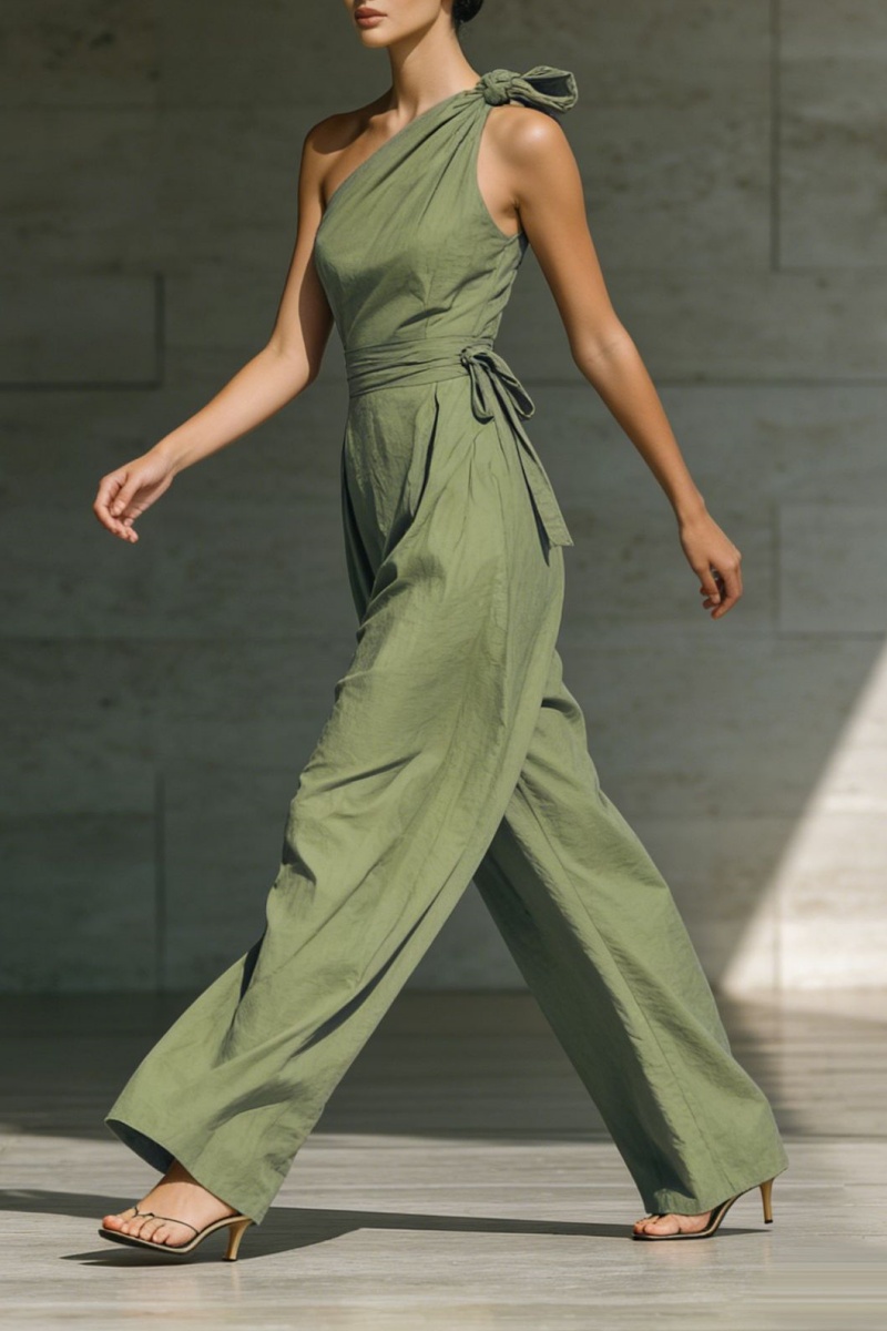 📦📦LAST DAY SAVE 49% ⏰Elegant Off-the-shoulder Loose Linen Jumpsuit