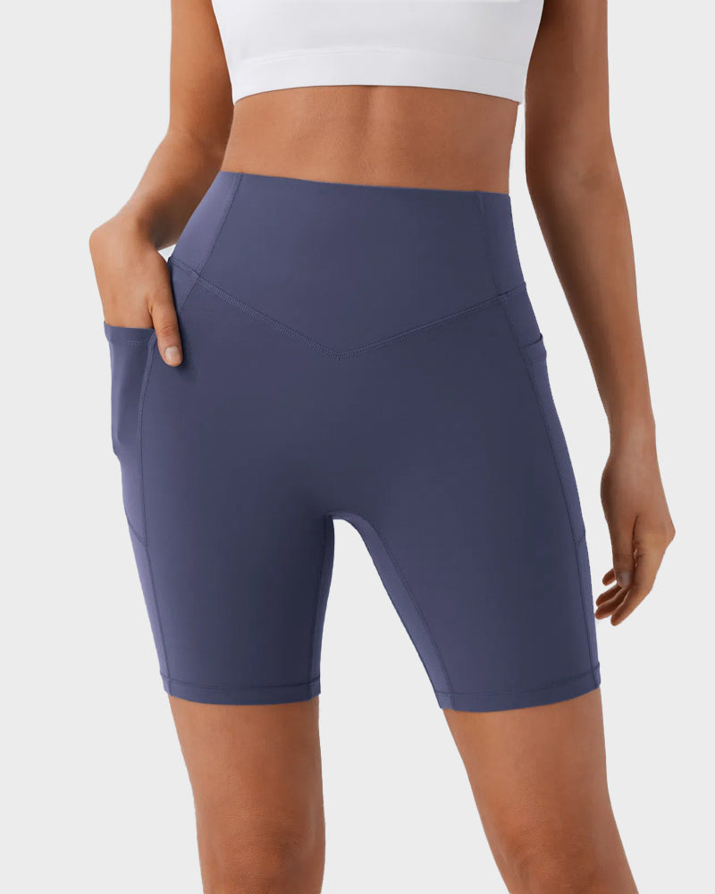 Tummy Control Butt-Lifting Training Shorts with Pockets – 7
