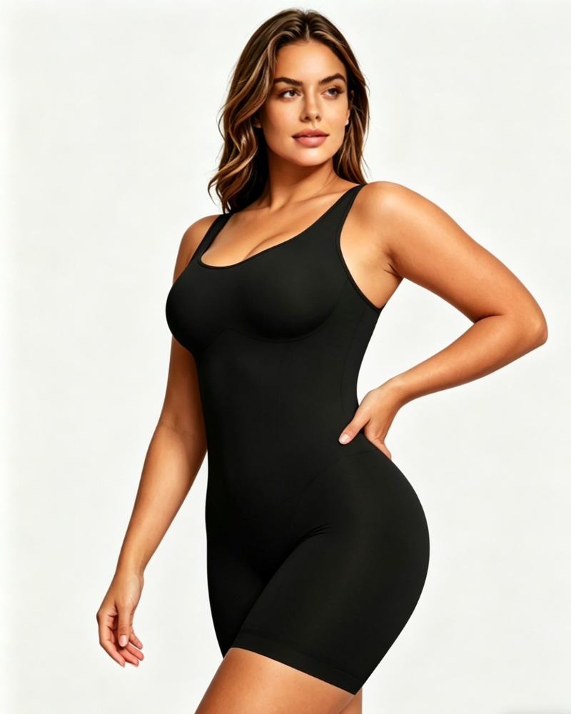 Seamless Sculpting Mid Thigh Bodysuit