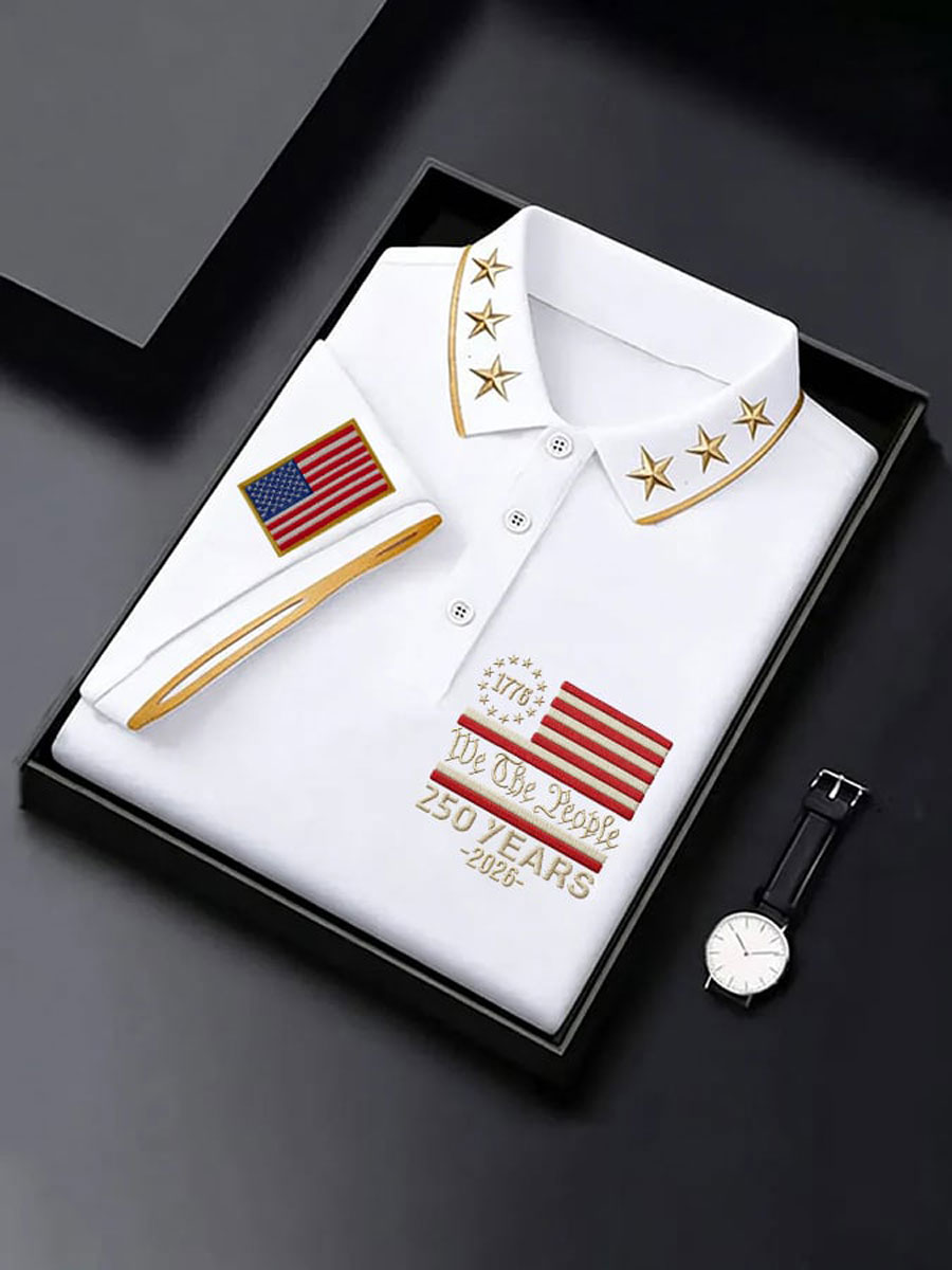 Men'S 250Th Anniversary Printed Casual T-Shirt