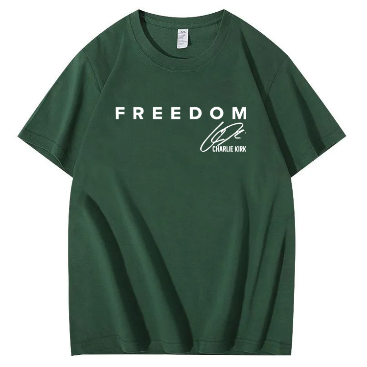 Freedom Pattern100% Cotton T-Shirt