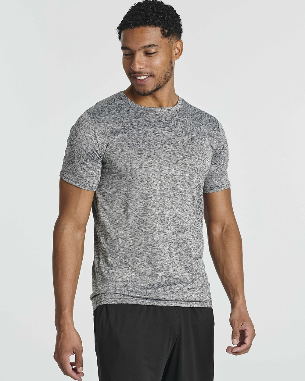 10 Pack: Men’s Short Sleeve Dry Fit Active Crew Neck T Shirt - Athletic Running Gym Workout Tee Tops