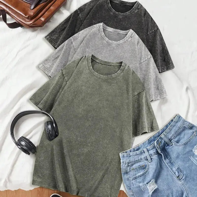Unisex 100% Cotton Vintage-Washed T-Shirt