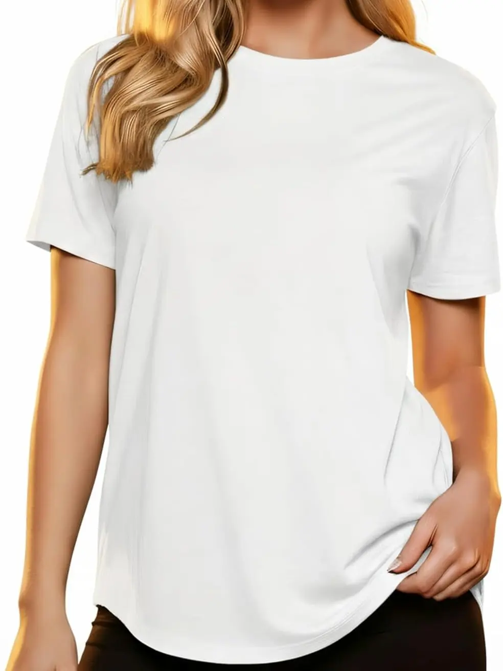 Women's Short Sleeve T-Shirts Multipack - Casual Tee Tops