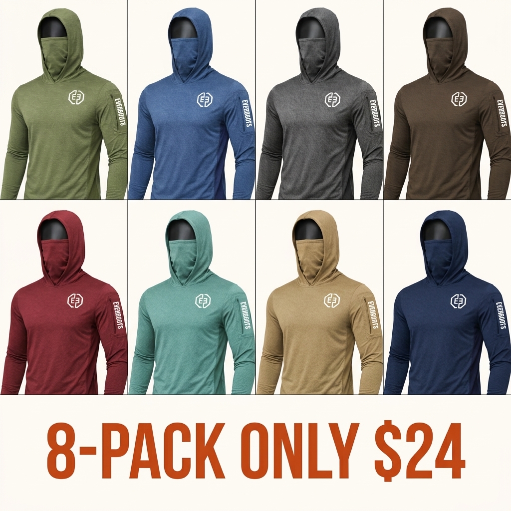 Men's UPF 50+ Long-Sleeve Sun-Protection Hoodie