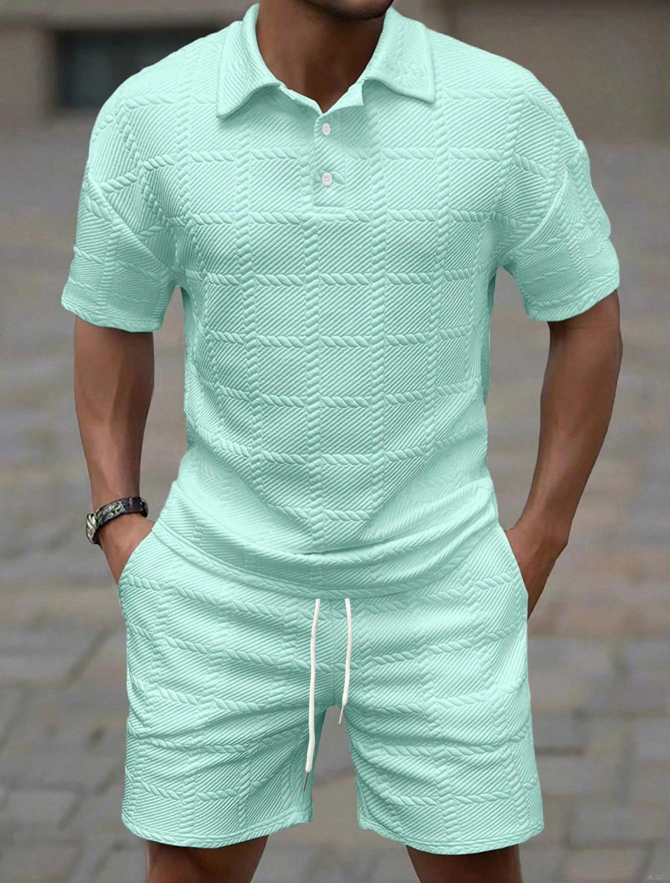 Men's Two-Piece Sets — Summer Solid-Color Formal & Casual Matching Sets
