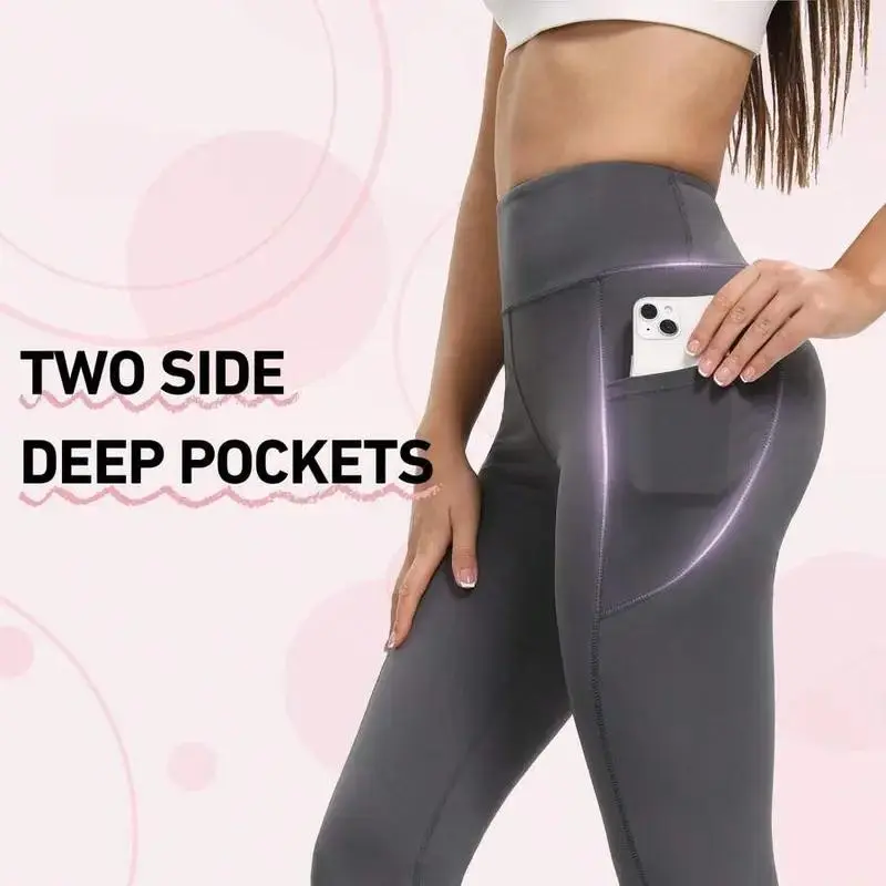 Women's High-Waisted Flared Pants (With Pockets)