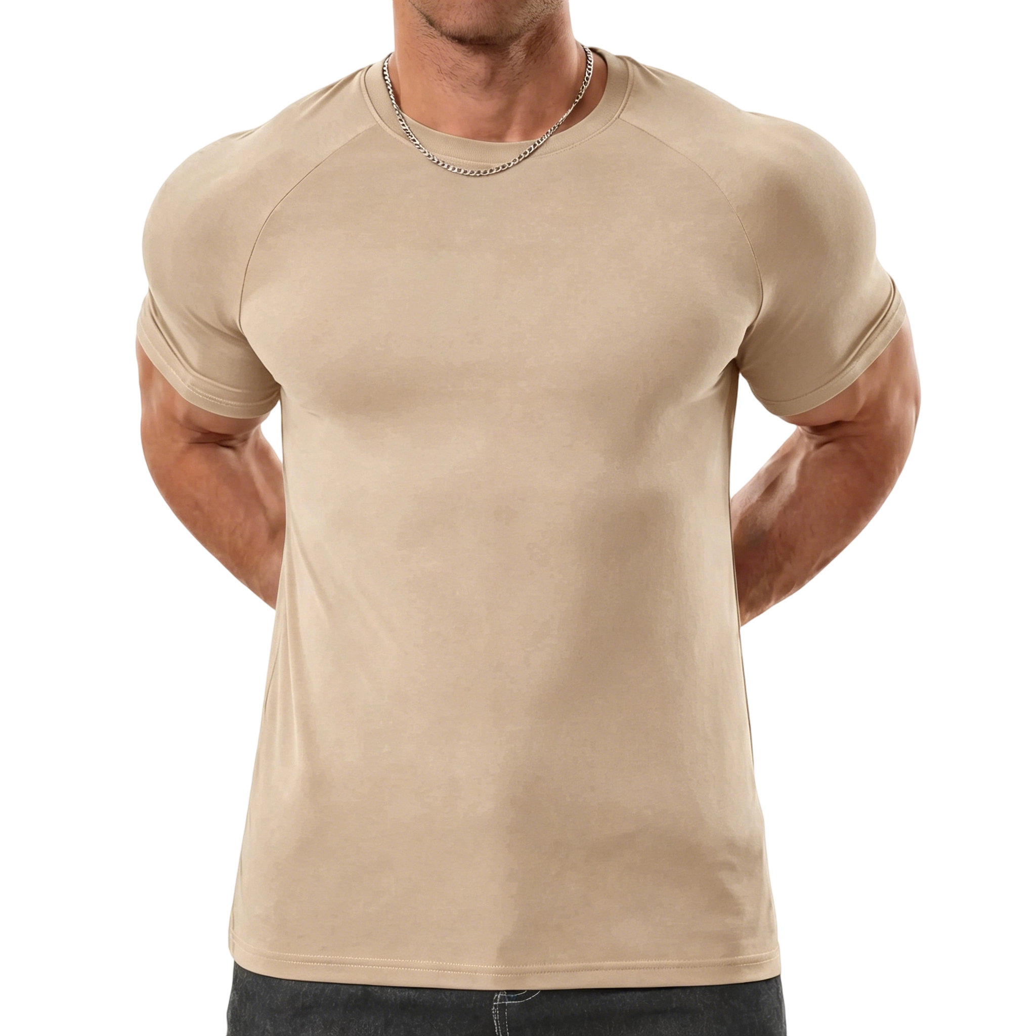 Men's Raglan Sleeve Tee, Athletic Tapered Fit