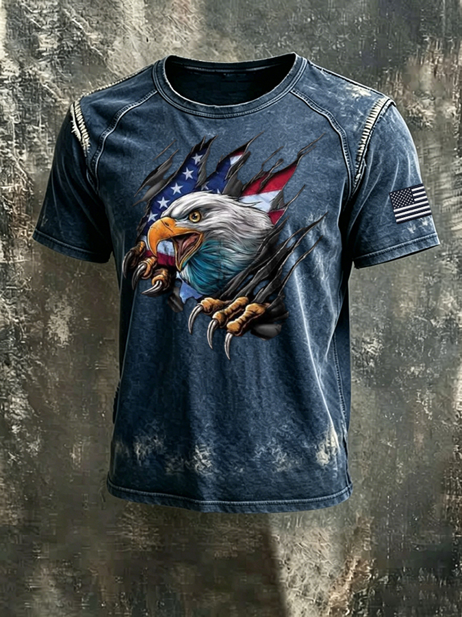 Men'S 250th Anniversary  Casual  Short Sleeved T-Shirt