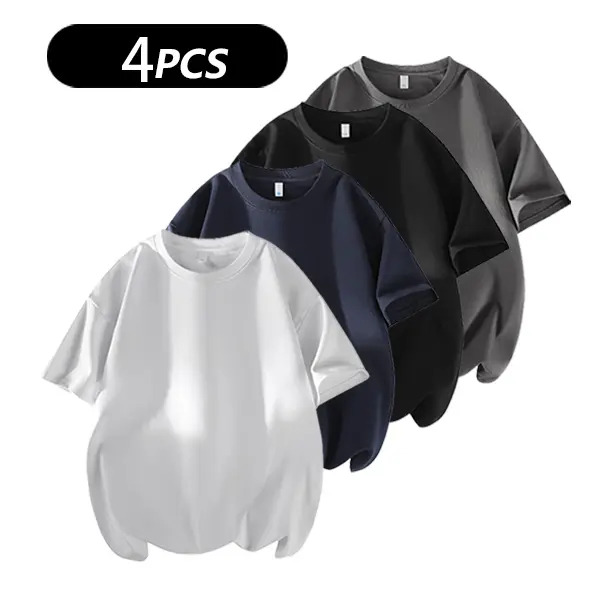 Men's 100% cotton Crew Neck T-Shirts Set
