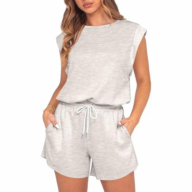 🌞 Adjustable Waist Utility Summer Romper