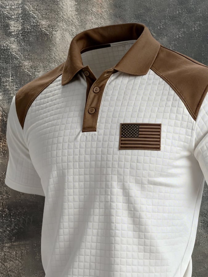 Men's Retro Color-Block 