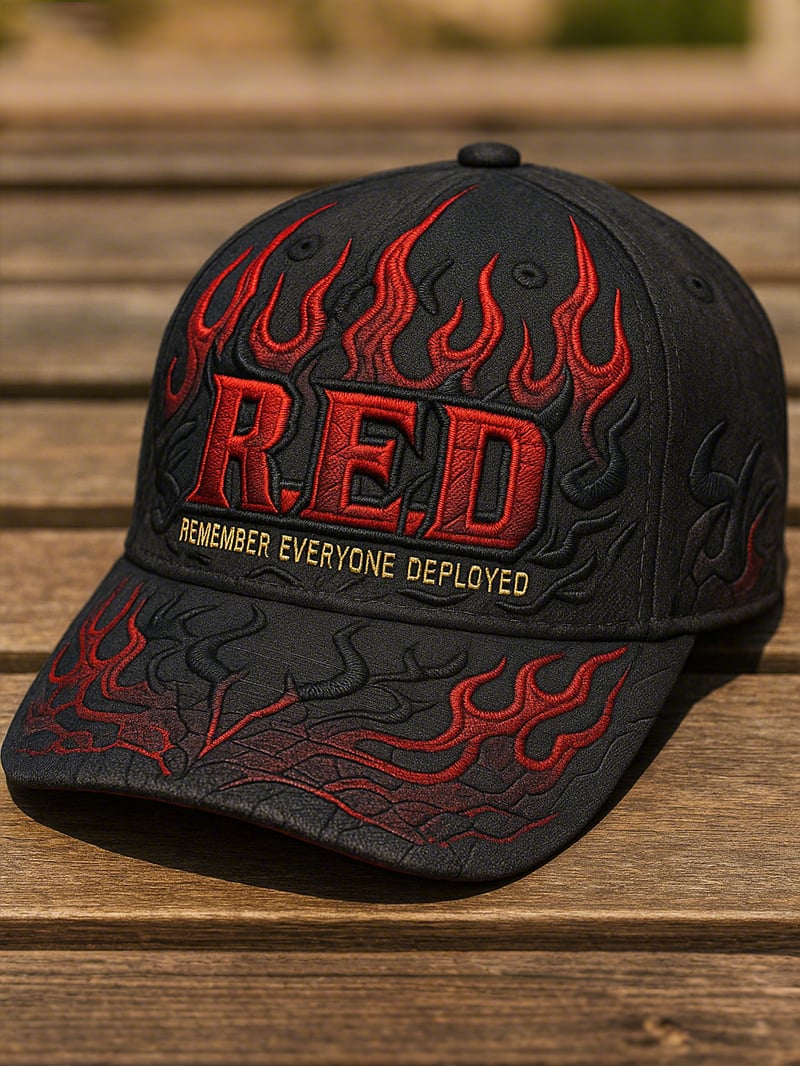 Red Friday Retro Print Casual Hat (Unisex)