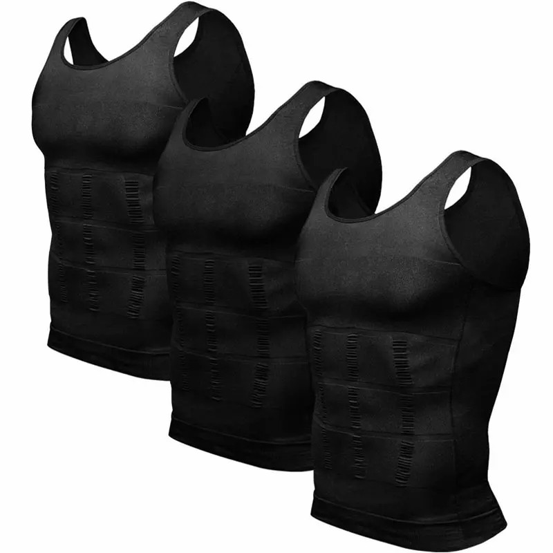 【3 pack】💪Men's Compression Shapewear Tank Top | Slim Fit Body Shaping Vest