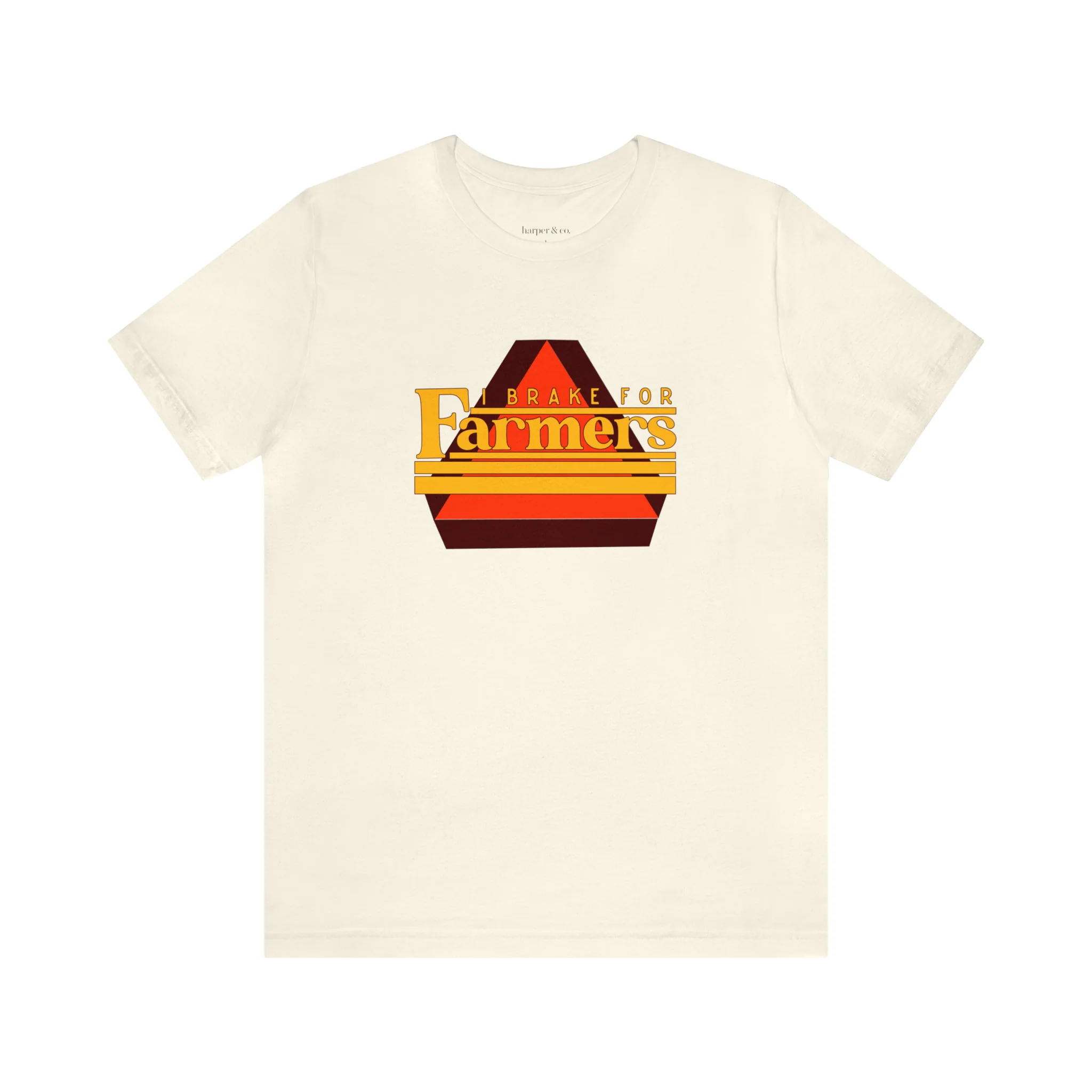 I Brake For Farmers Unisex Jersey Short Sleeve Tee