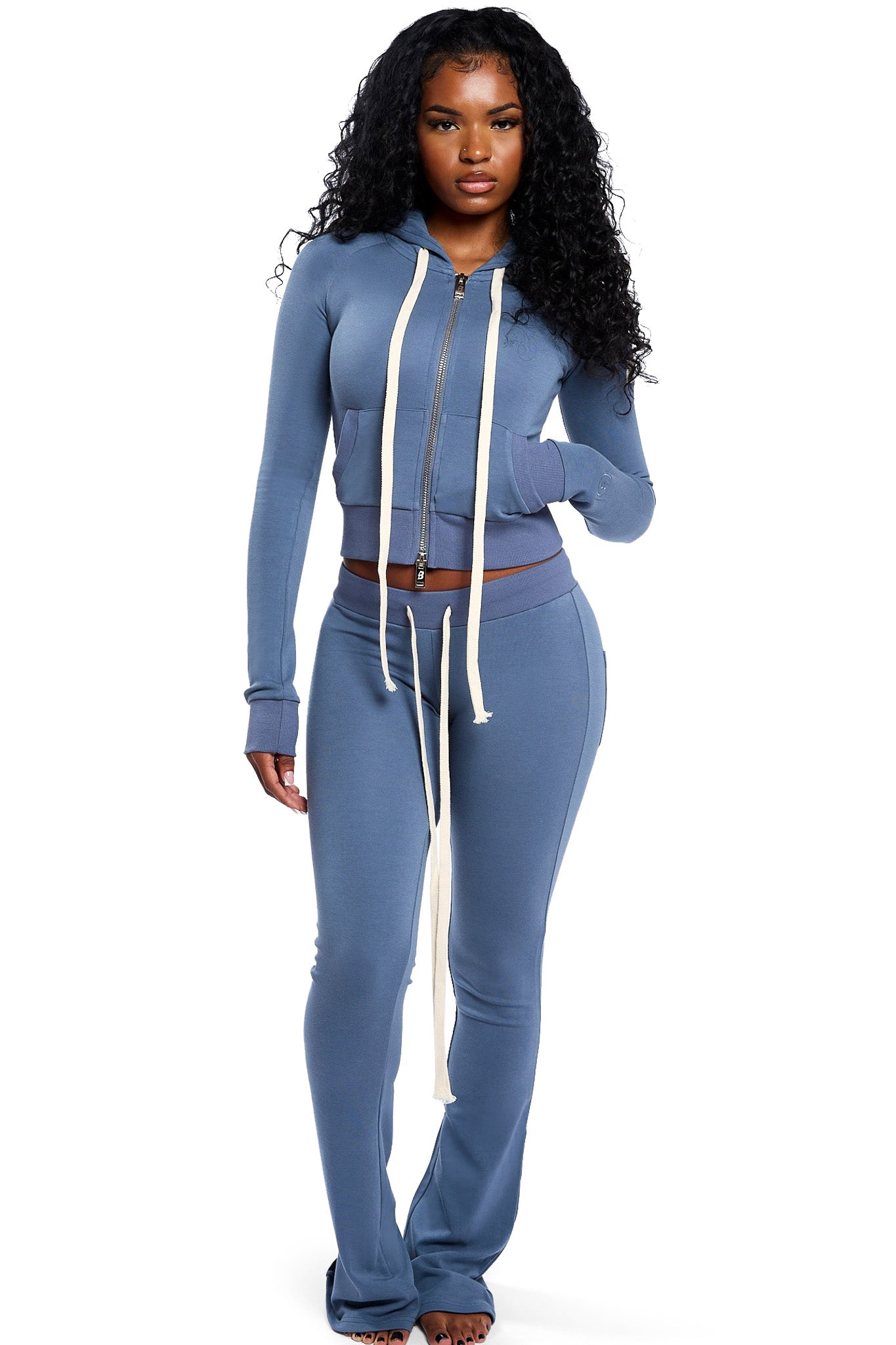 BODY KNITWEAR PANTS (SHARK BLUE)