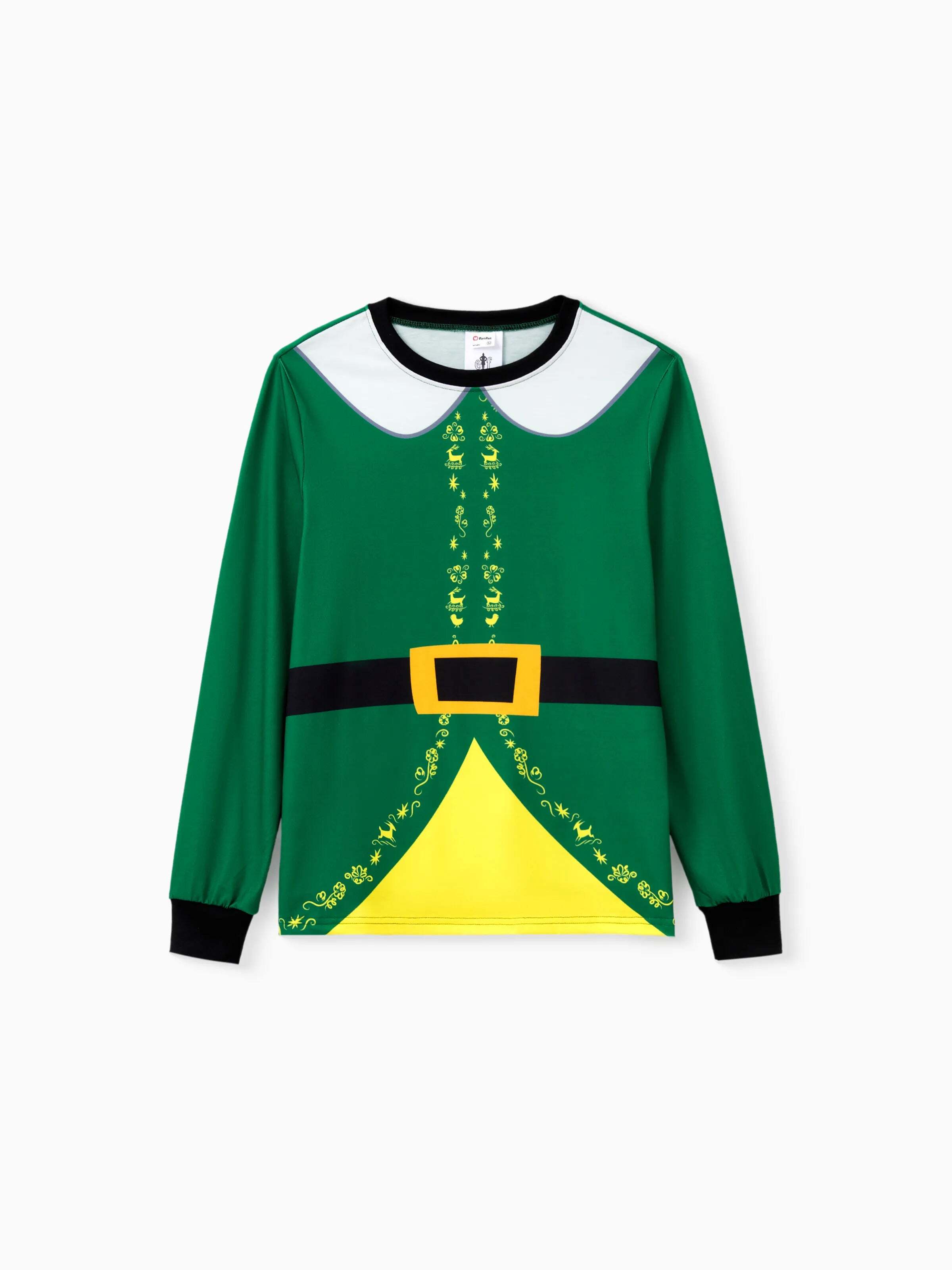 Christmas Family Matching Belt and Collar Pajamas Sets with Christmas Socks