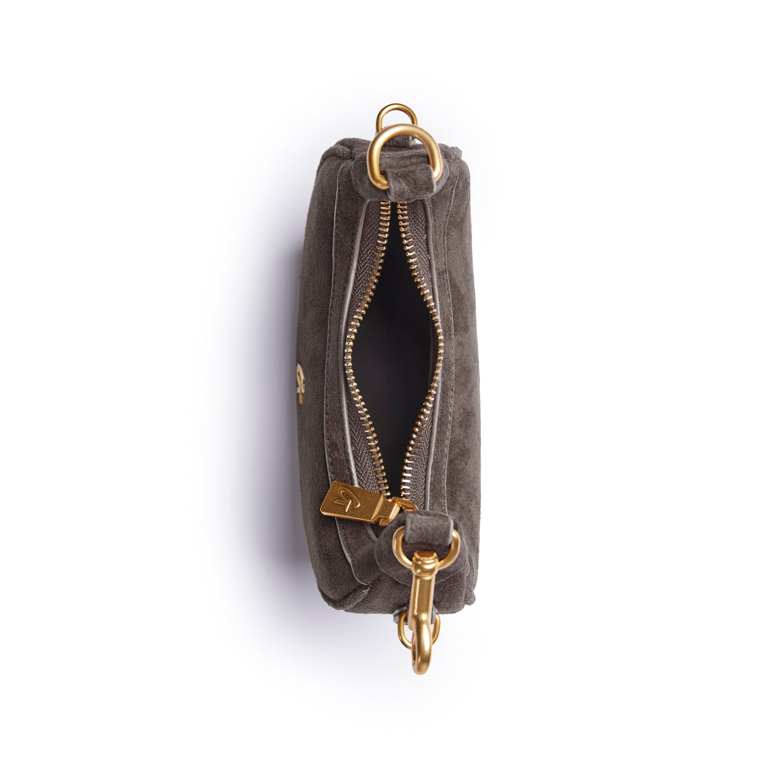 NANO SUEDE HOBO BAG - OLIVE GREEN