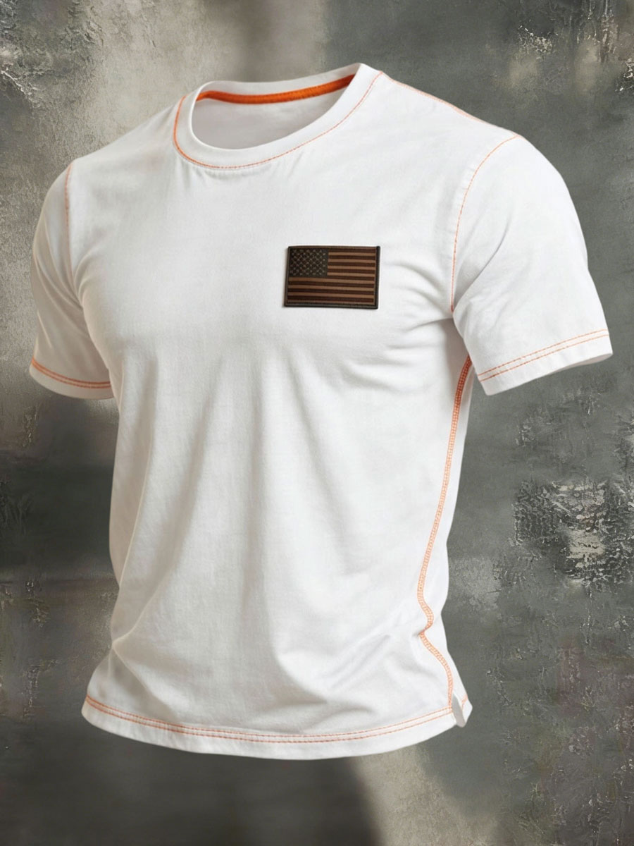 En'S American Anniversary Short-Sleeve Crew Neck T-Shirt
