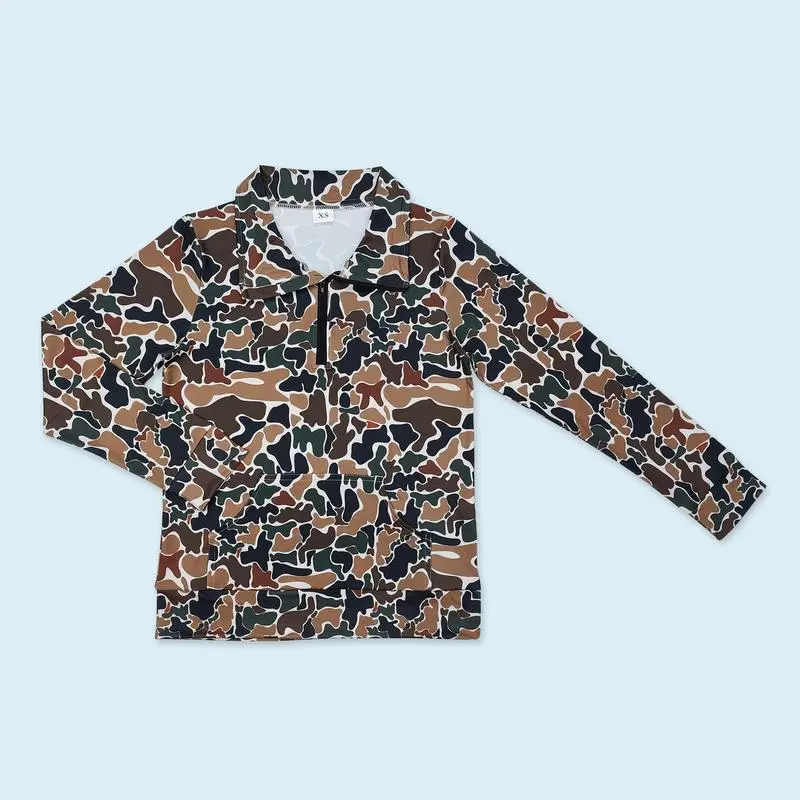 Women Camo Hunting Pullover Top Season Adult