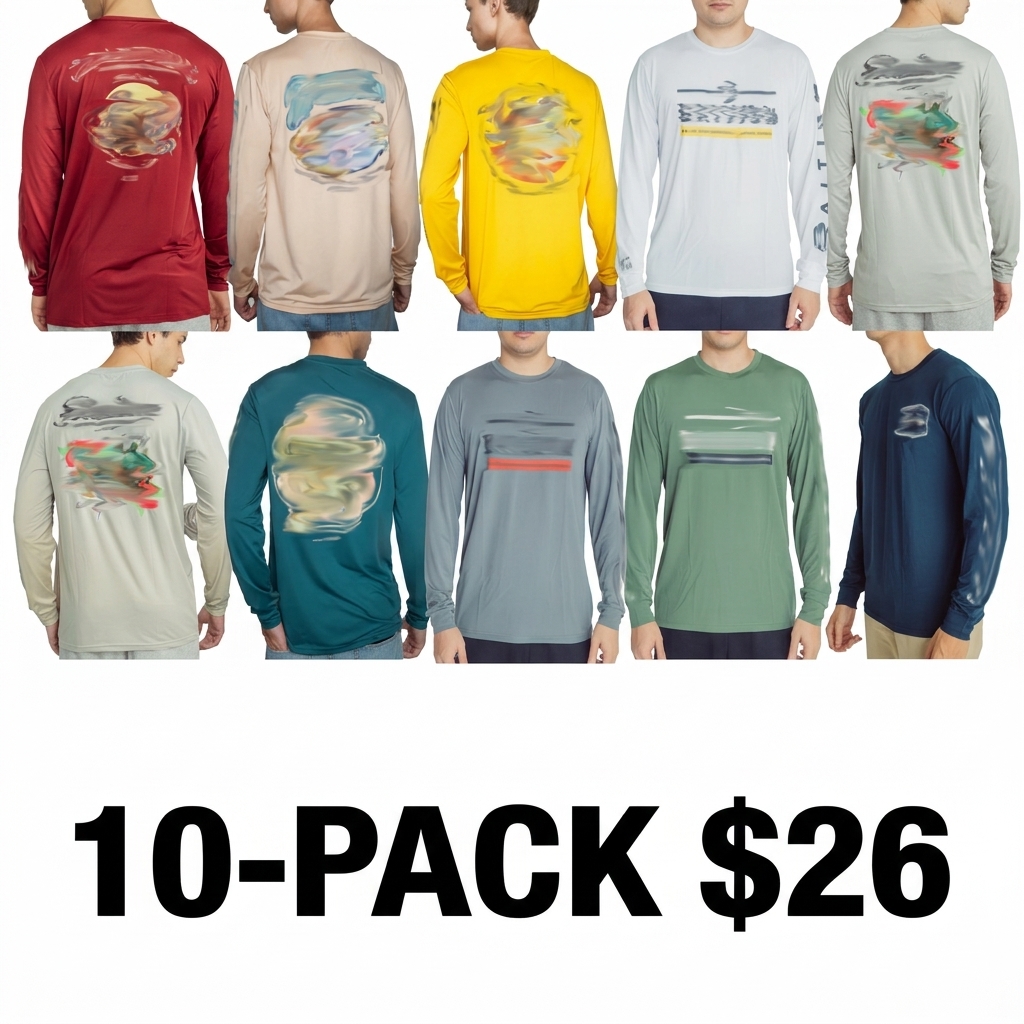 UPF 50+ Fishing Shirts- Long Sleeve Quick Dry Ultra Soft Material