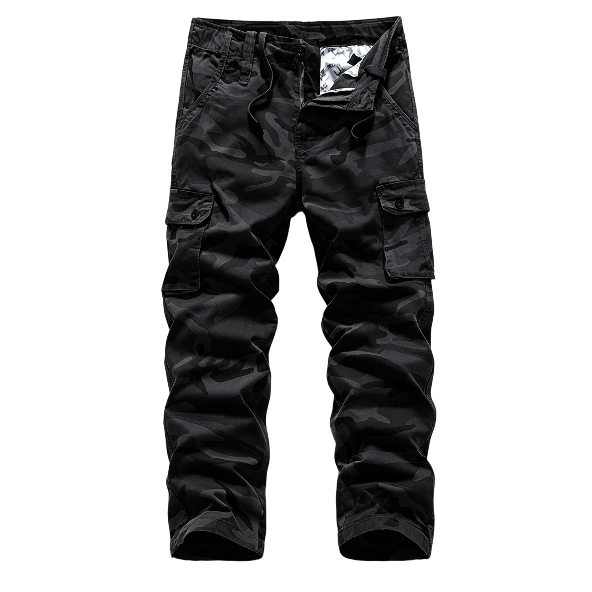 Men's Cotton Camouflage Cargo Pants | Multi-Pocket Relaxed Fit