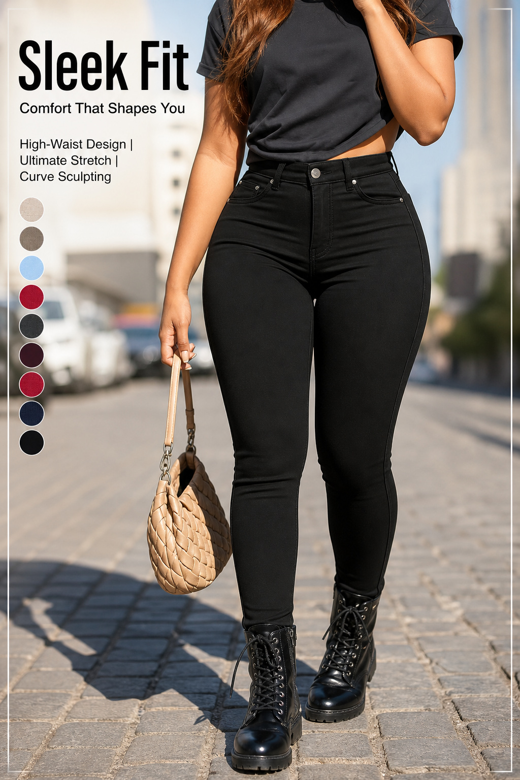 Women's Button-Fly Leggings (with Pockets)