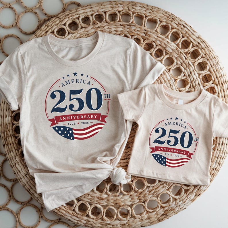 America 250th Anniversary Family Shirt | Unisex 1776-2026 Patriotic Family Tee | Fourth of July Kids Baby Matching Gift