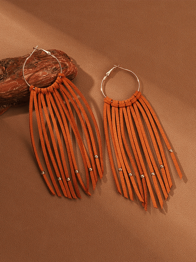 Halloween Circle Tassel Earrings
