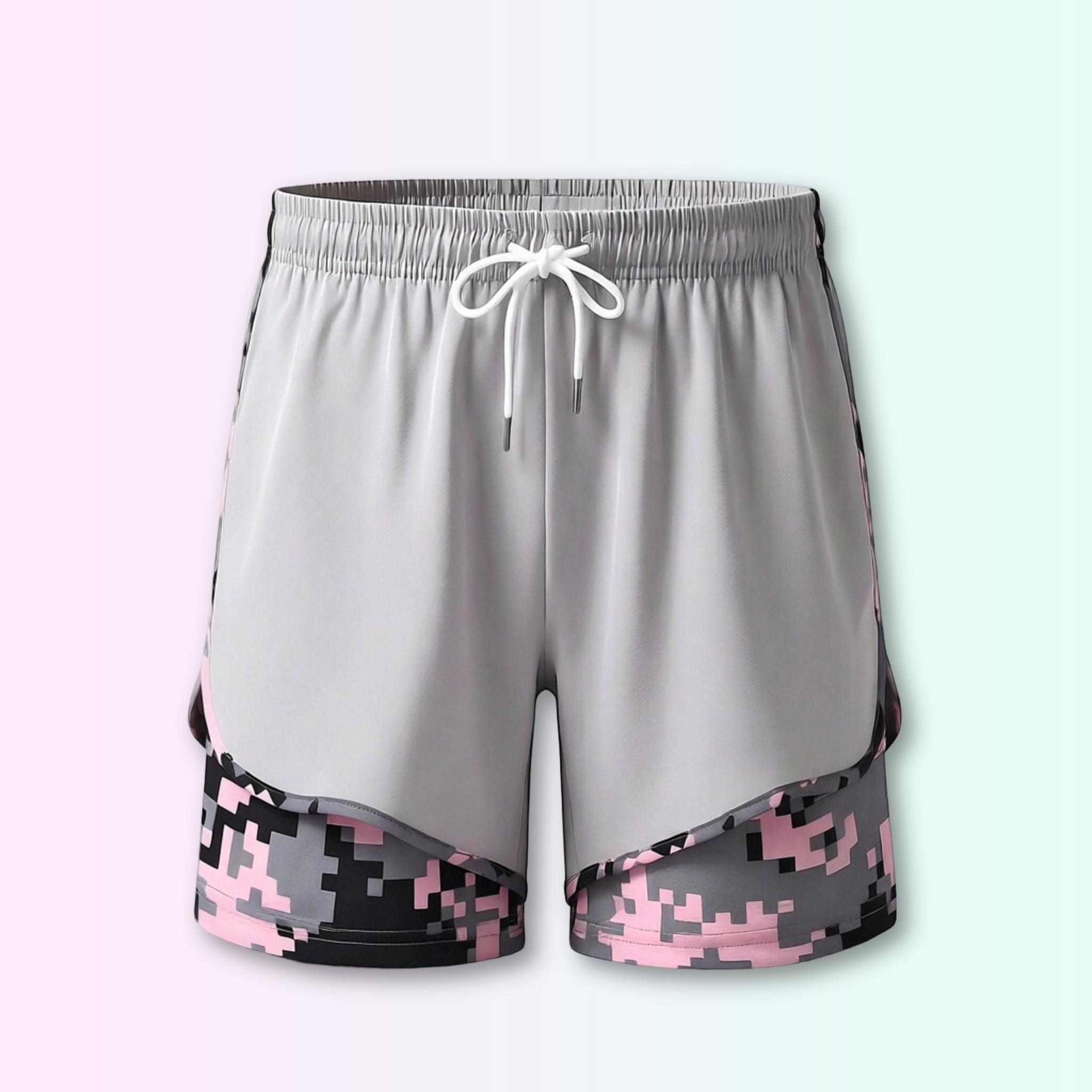 Women's Double-Layer Anti-Exposure Stretch Fitness Shorts