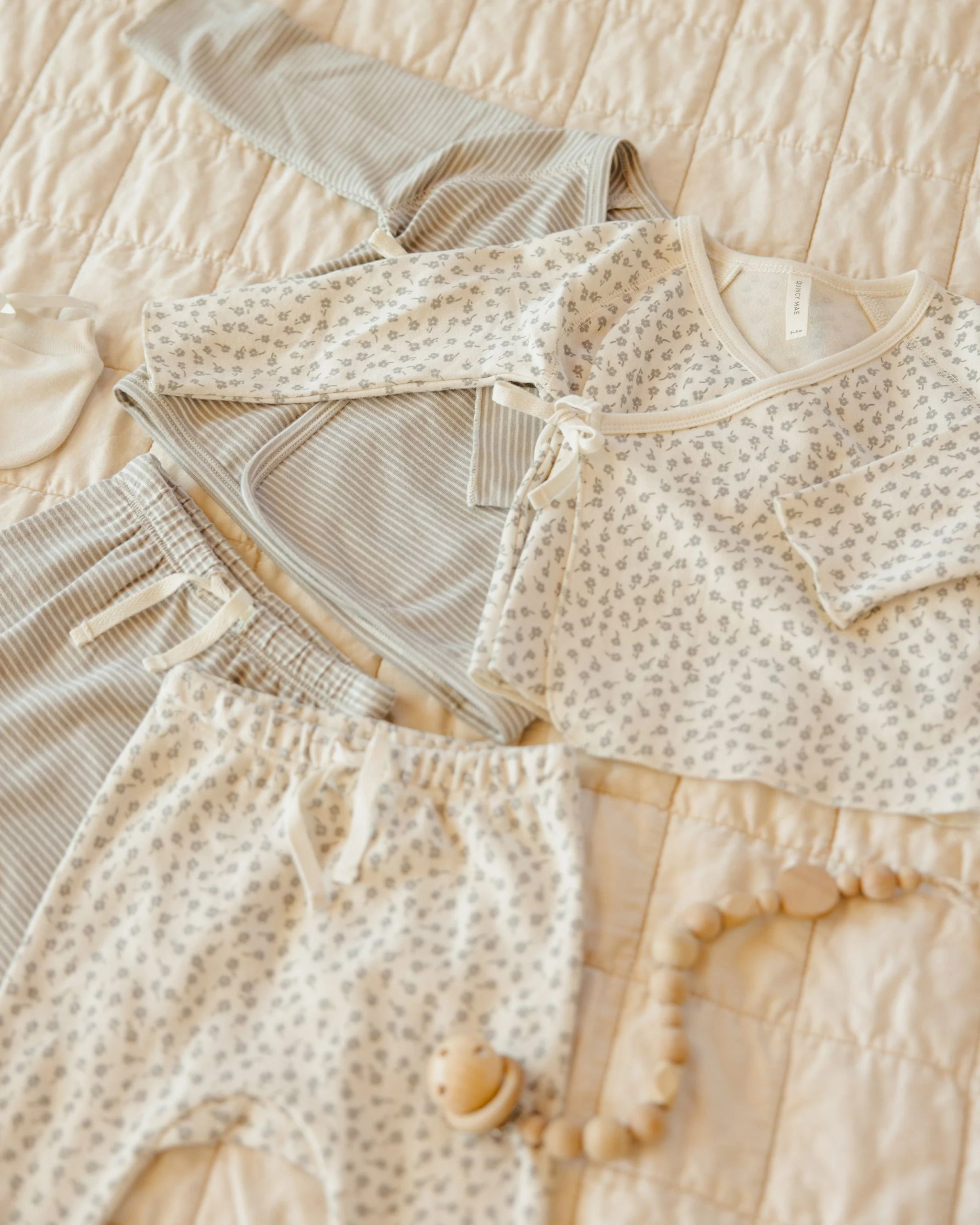 Wrap Top + Footed Pant Set || Scatter