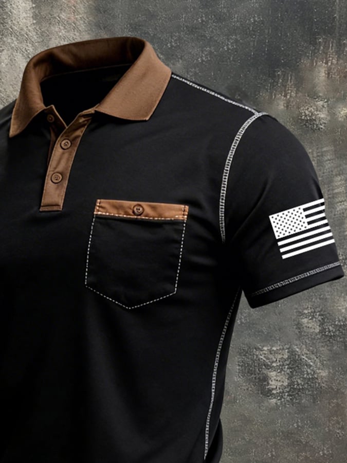 Men's Retro Color-Block 