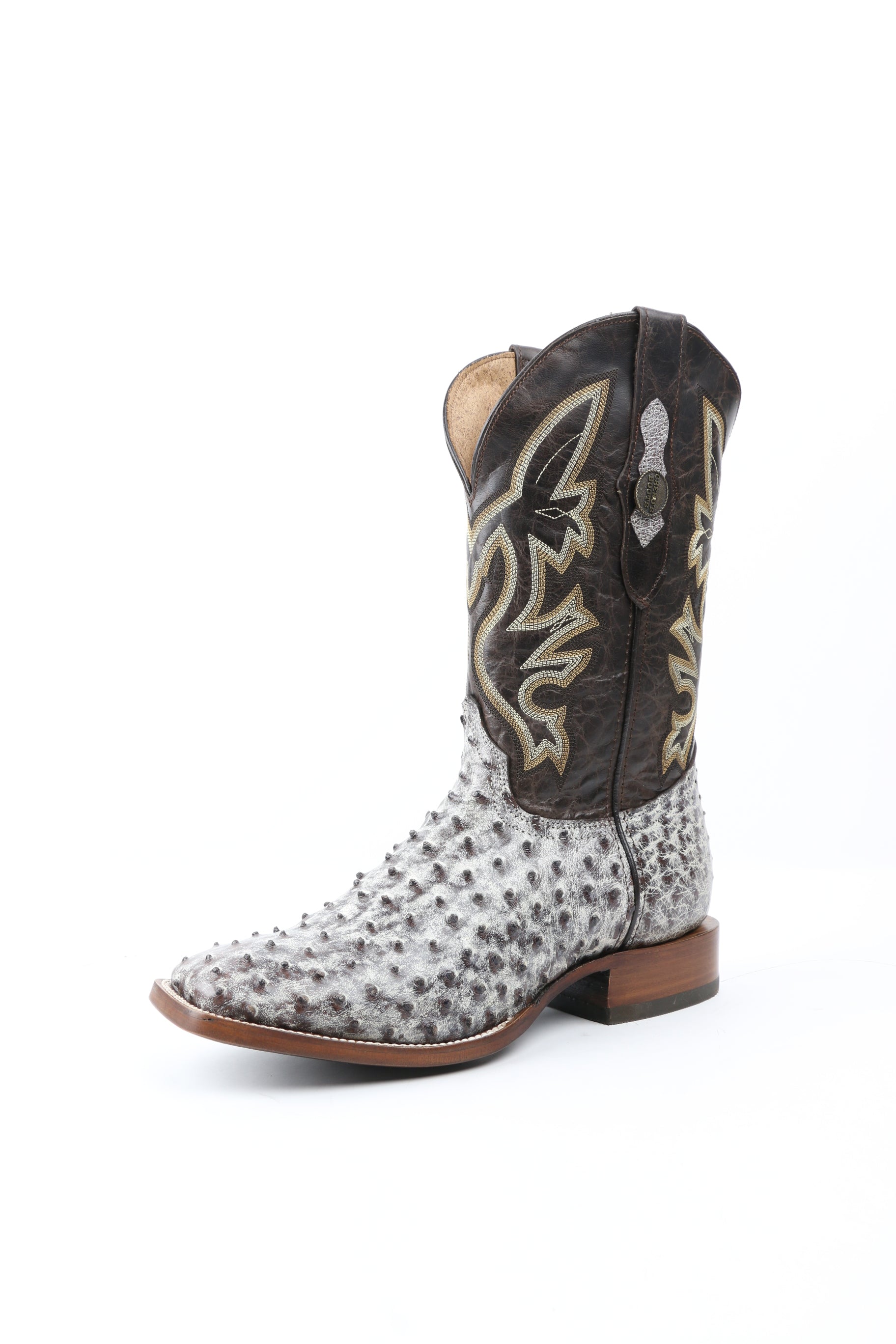 Chero's Premium Exotic Ostrich Espresso Clearance Sale 70%OFF