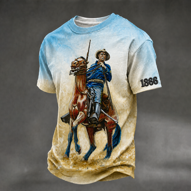 Men's Buffalo Soldier Summer Crew Neck T-Shirt