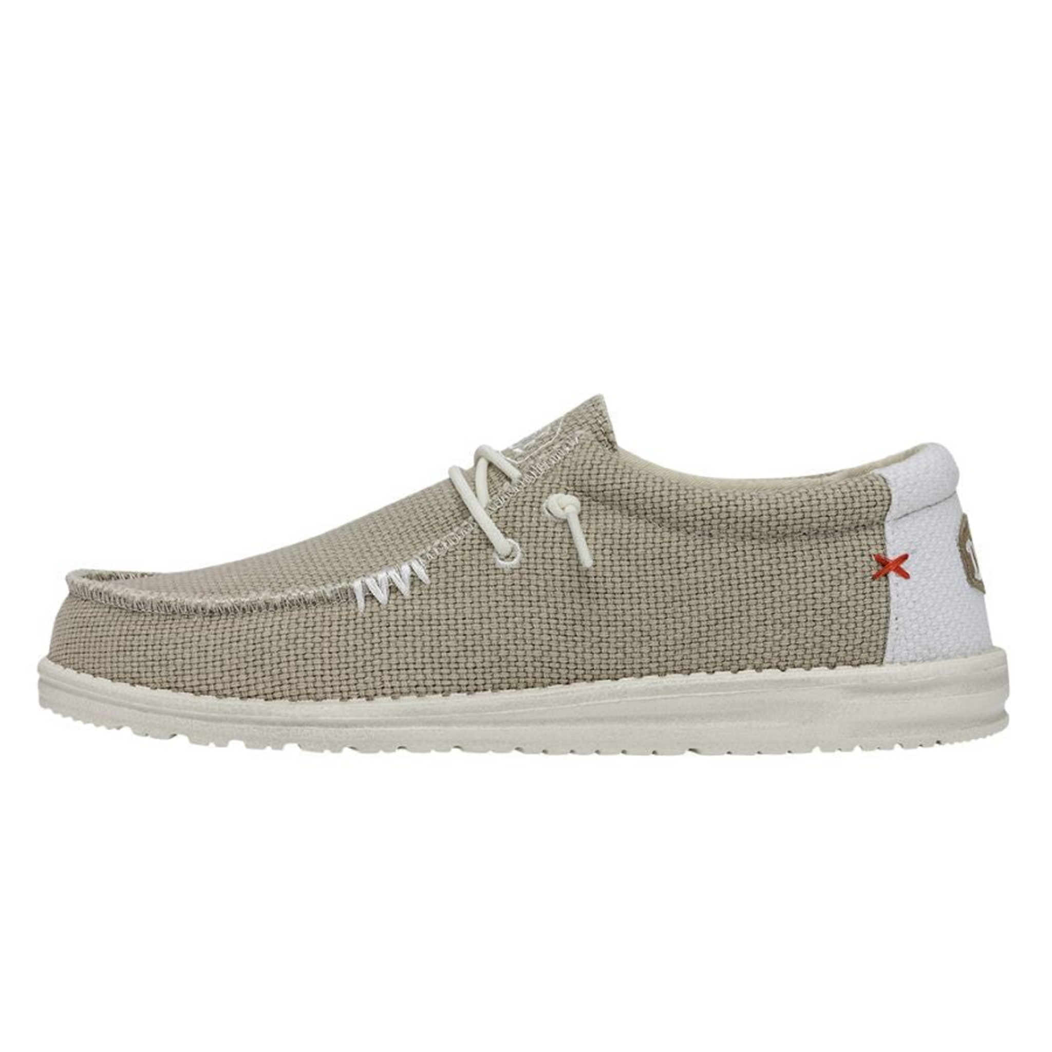 DUDE MEN'S WALLY BRAIDED OFF WHITE - 400031LB