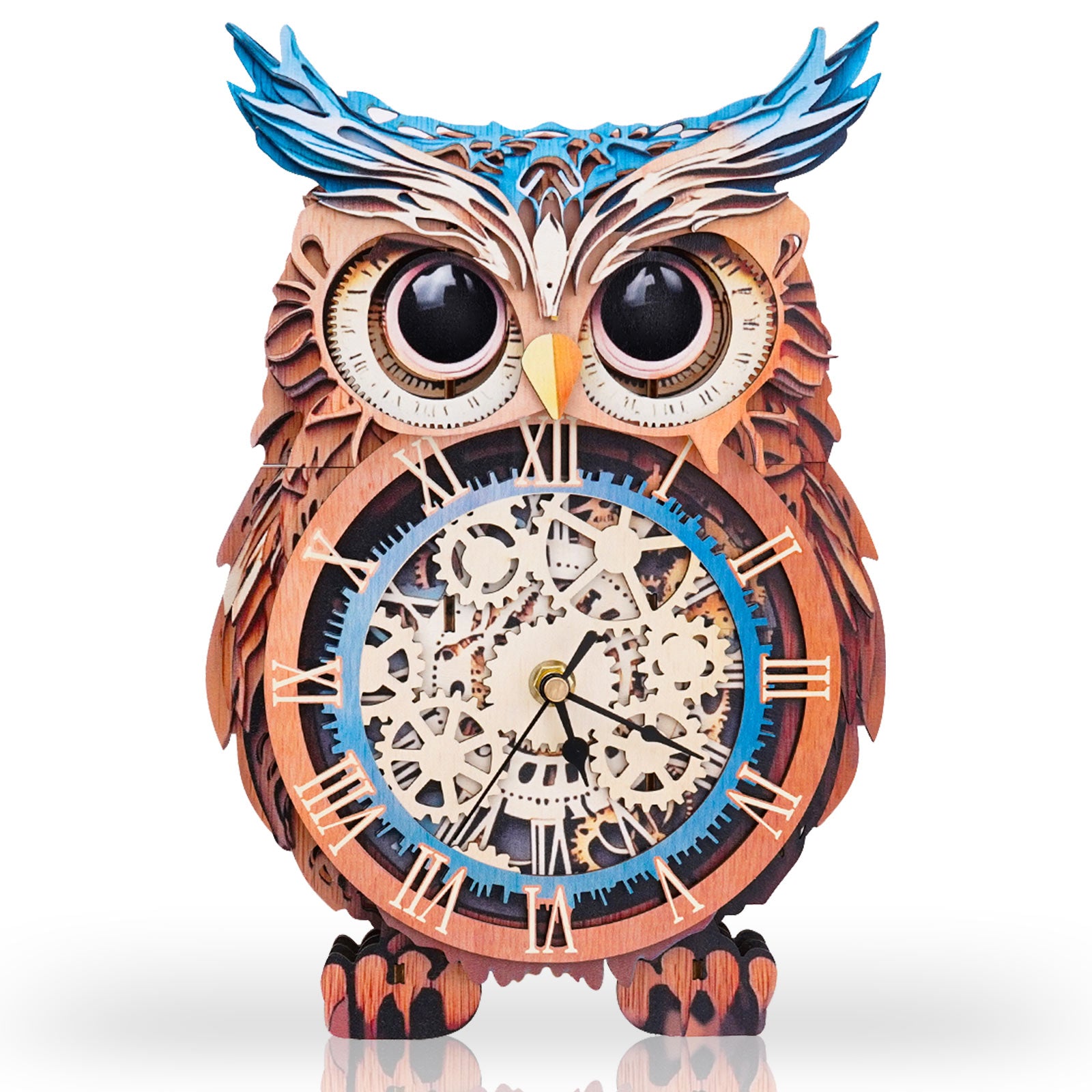 Owl DIY Wooden Clock, 3D Puzzle Craft Kit