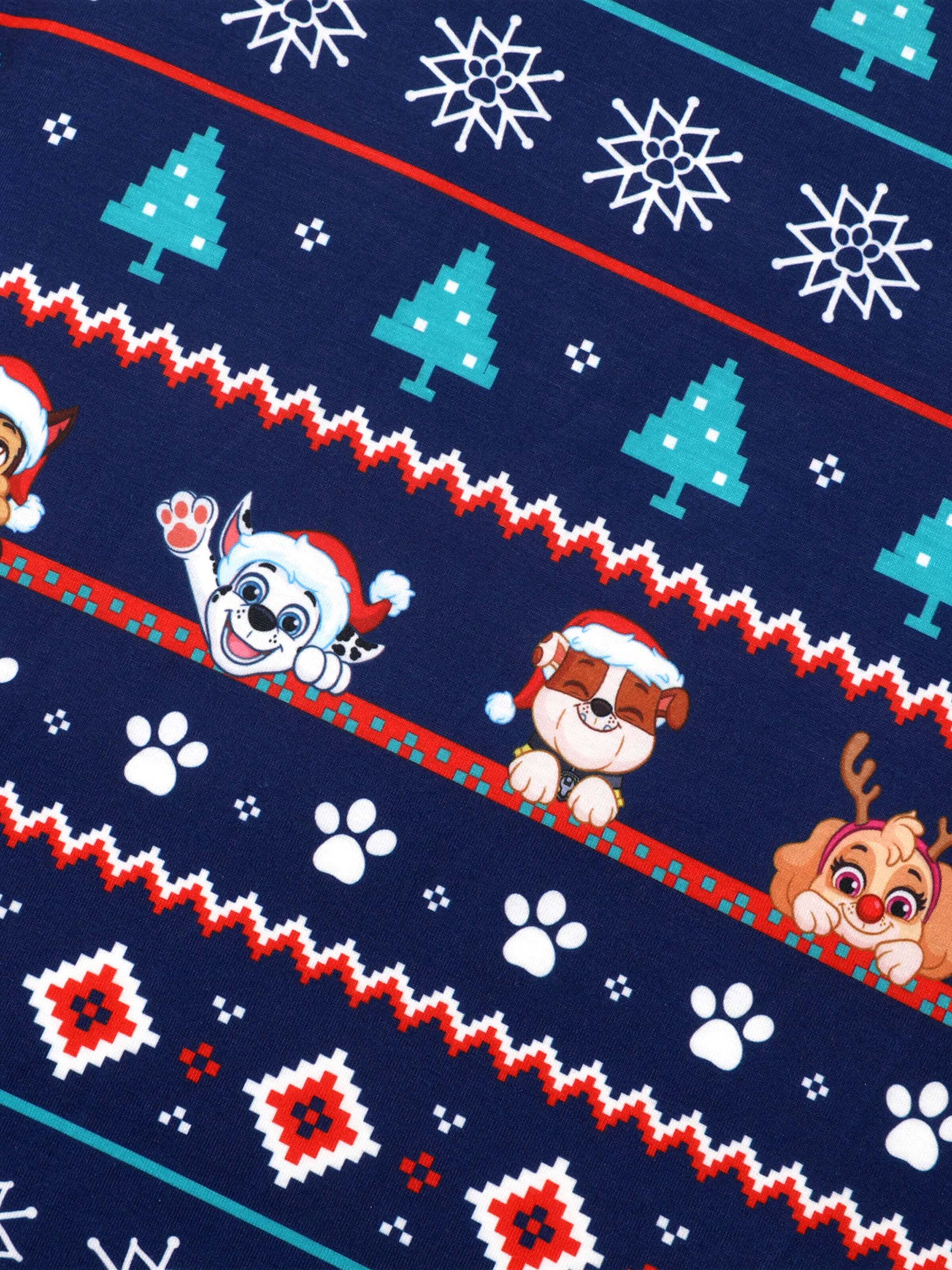 PAW Patrol Christmas Family Matching Allover Print Long-sleeve Pajamas Sets with Christmas Socks