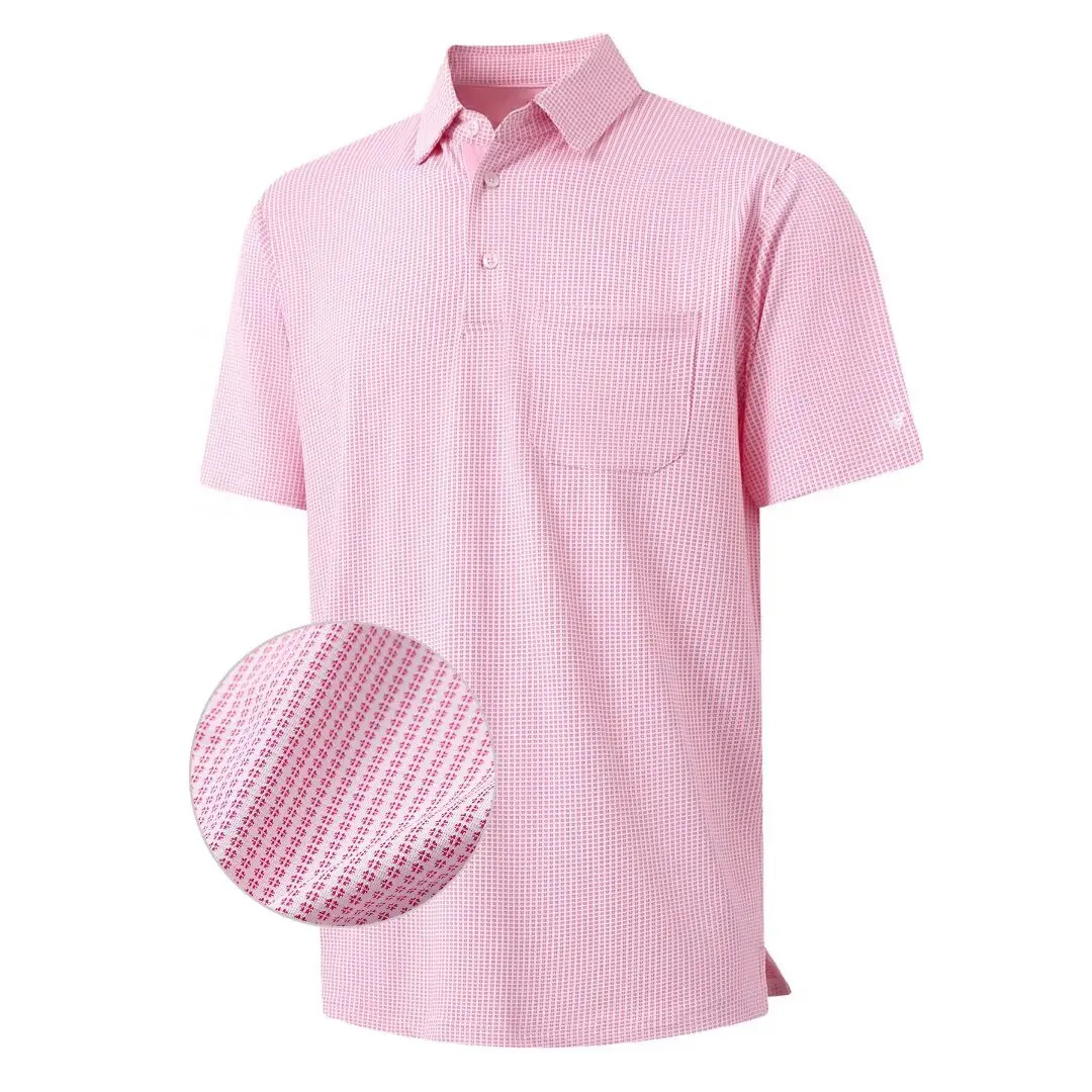 Men's Jacquard Pocket Polo Shirt