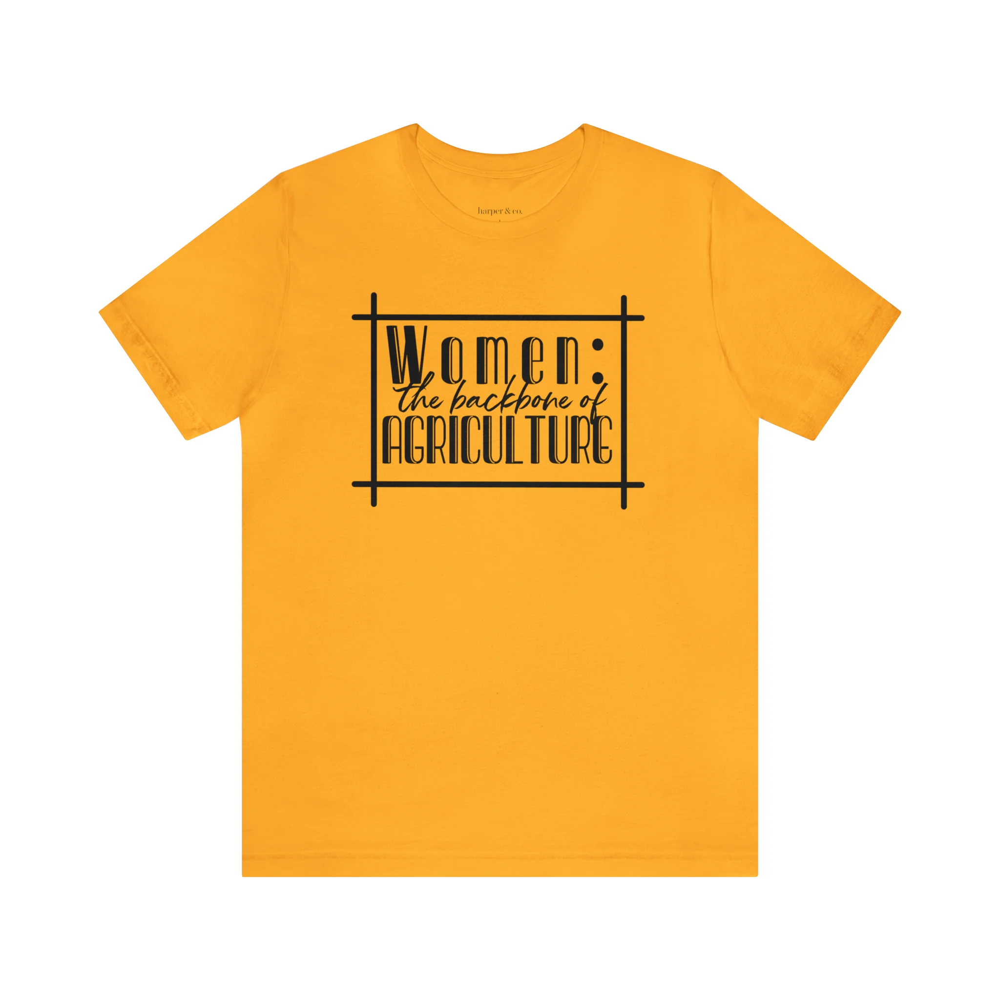 Women: The Backbone of Ag Unisex Jersey Short Sleeve Tee