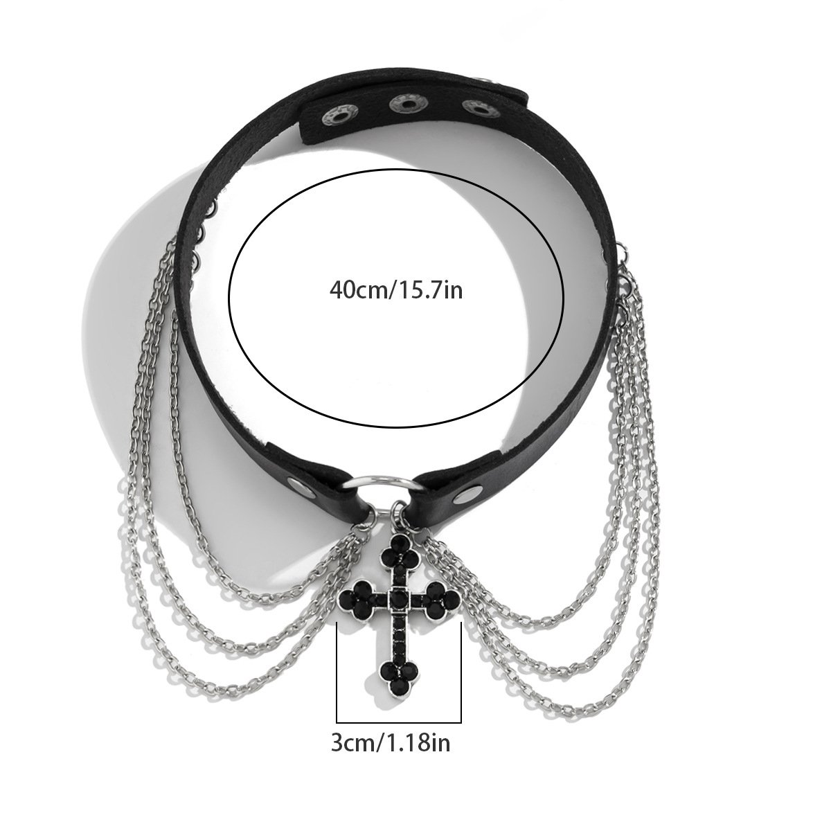 Women's Halloween Punk Cross Necklace